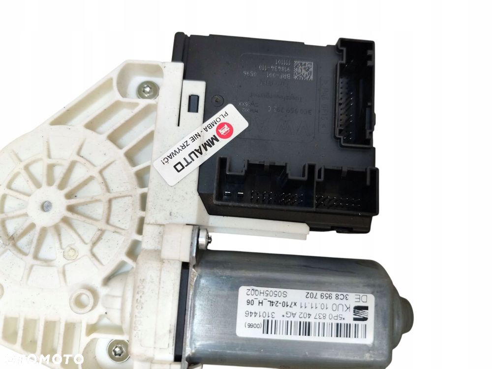 PODNOŚNIK SZYB PRAWY PRZÓD SEAT ALTEA LIFT (2009-2015) 5P0837402AG EUROPA - 5