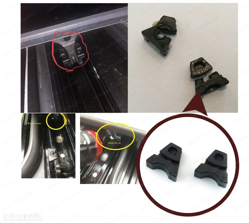 Clips plásticos reparação tejadilho Mercedes W176 W205 W212 W222 CLA GLA CLS  NOVO - 3