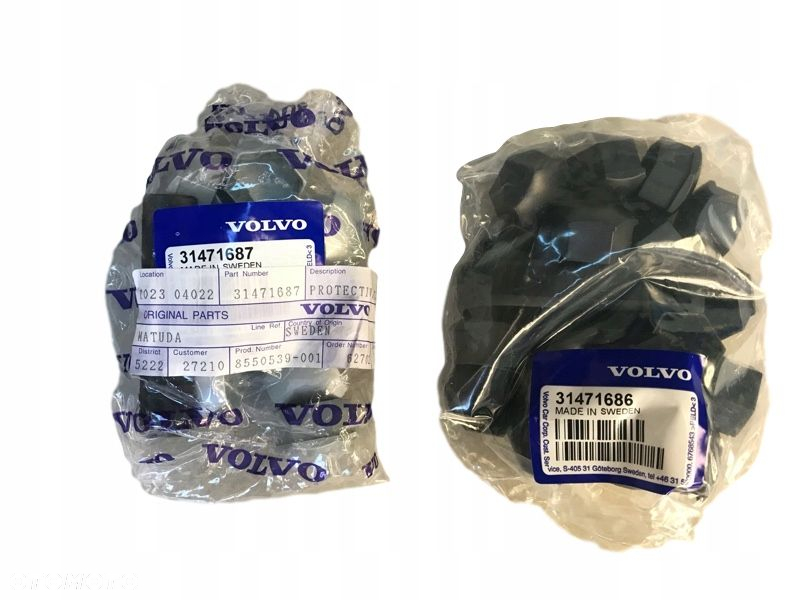 VOLVO C70 nakladki na sruby felgi kola grafit OE 31471686 - 3