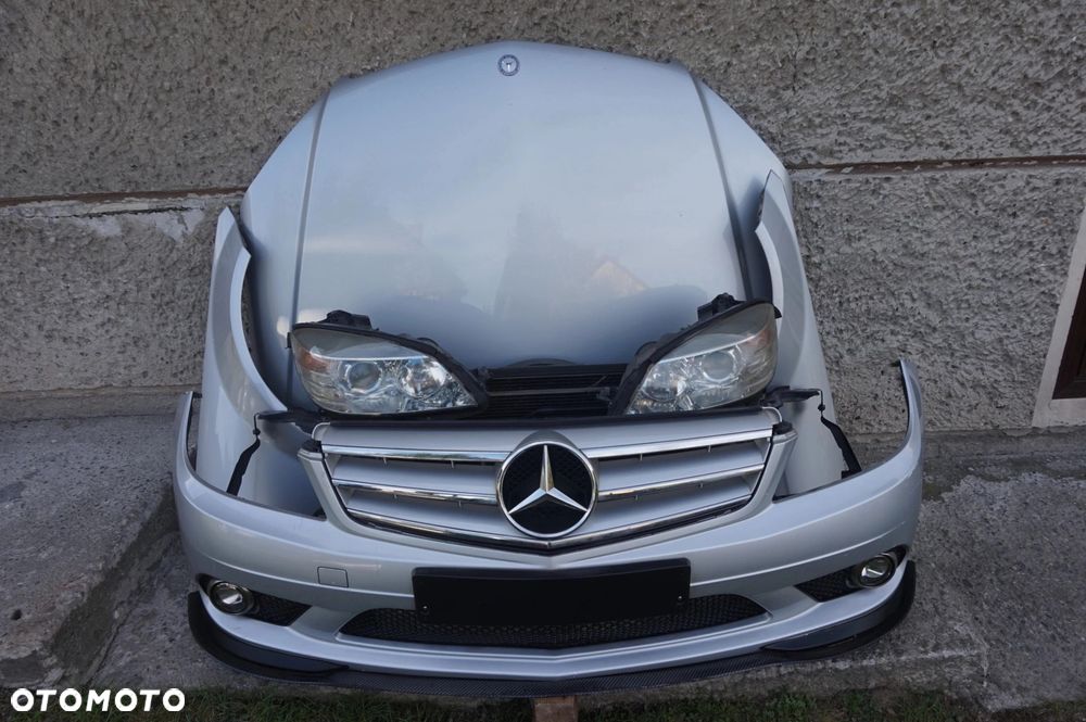 ZDERZAK MASKA LAMPA KOMPLETNY PRZÓD MERCEDES W204 - 1