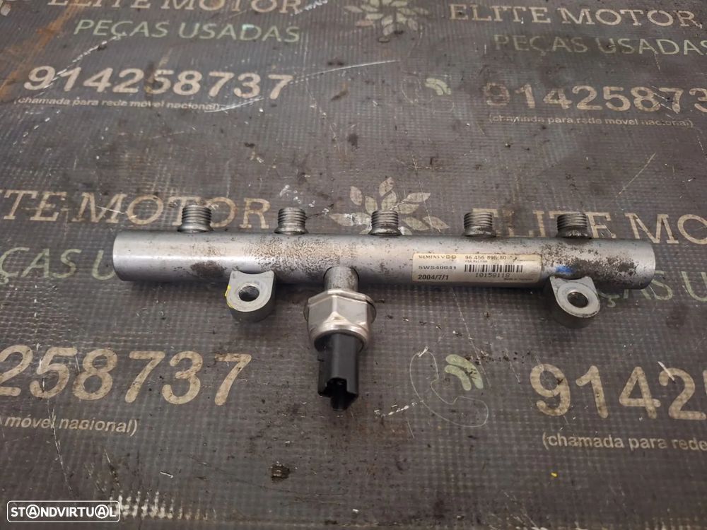 Régua injeção usada PEUGEOT FORD CITROEN VOLVO 2.0 HDI 136CV 9645689580 CONTINENTAL SIEMENS - 2