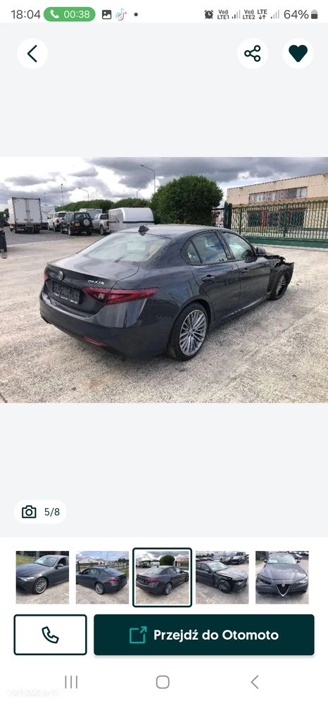Alfa Romeo Giulia 2.0 turbo wszystkie części potrzebujesz czegoś dzwoń  Lublin - 5