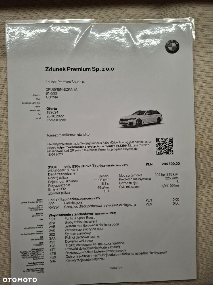 BMW Seria 5 530e xDrive Luxury Line sport - 4