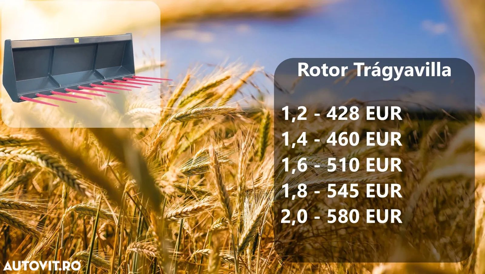 Rotor Furca gunoi 120-250cm - 1