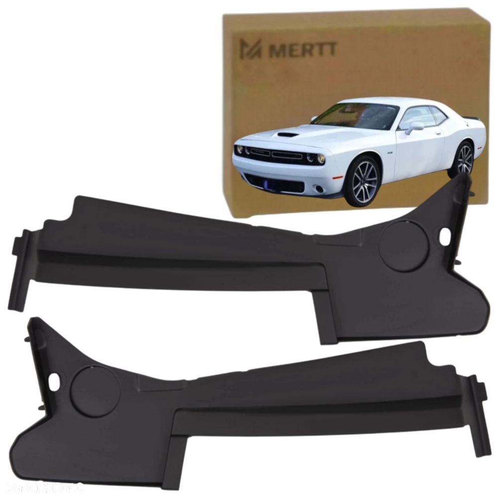 DODGE CHALLENGER 2008- OBUDOWY OSŁONY PASA CHŁODNICY LEWA PRAWA KOMPLET - 1