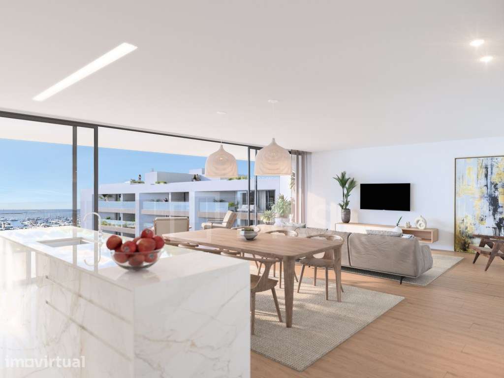 Apartamento T3 com varanda em novo empreendimento na Marina de Olhão - Grande imagem: 4/48