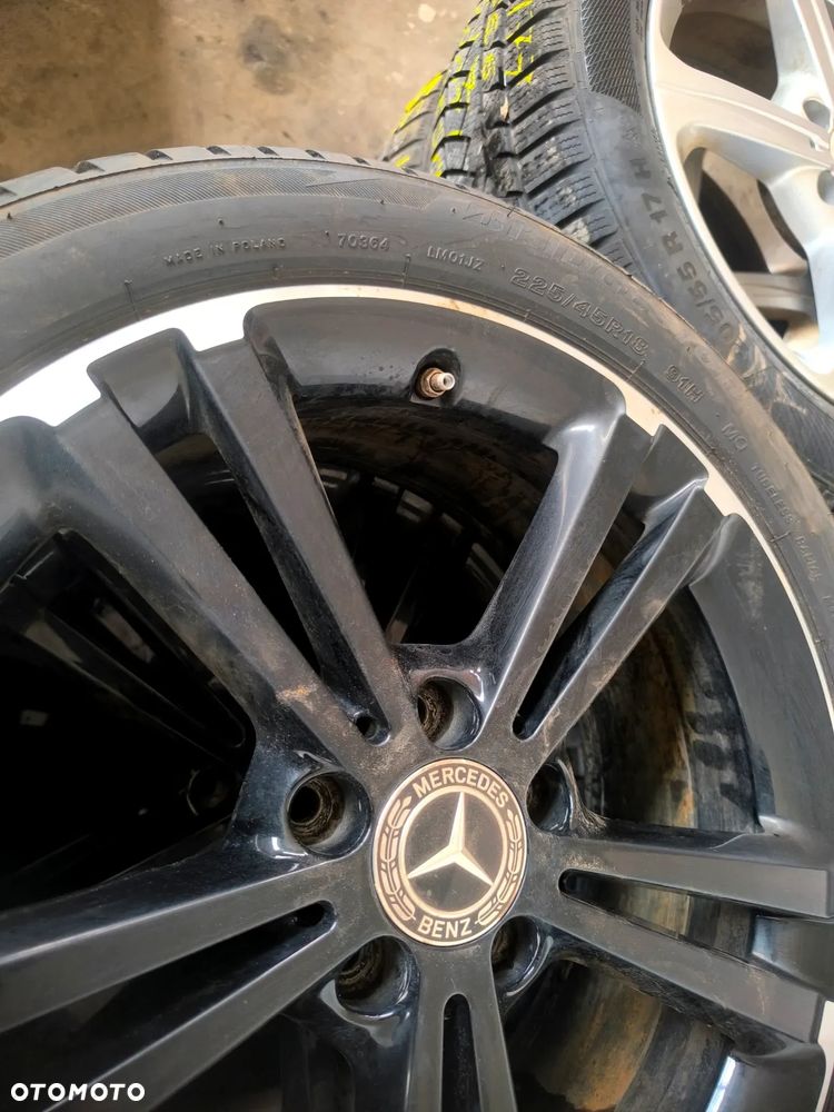 5x112 Felgi Aluminiowe Alufelgi 18 Mercedes Koła Zimowe Zima A KLASA W177 W176 B W246 W247 C W204 CLA W117 W118 GLB X247 GLA H247 MARCO POLO W447 V VITO W639 Legnica ALU-RAD 7,5mm 225/45 TPMS 24r. - 4
