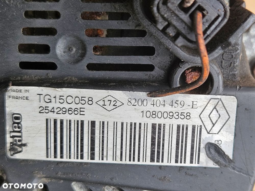 Renault Koleos I Trafic Laguna Nissan Qashqai  2.0 DCI alternator 150A 23100-JG71A Valeo 8200404459 - 6