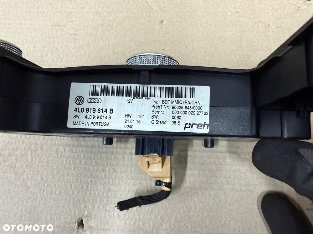 AUDI Q7 LIFT 4L 10-15 PANEL STEROWANIA MMI PREH 4L0919614B PIANO BLACK - 4