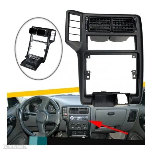 Consola / Moldura / Aro do rádio e botões tablier Seat Ibiza 6K e Polo 6N - 1