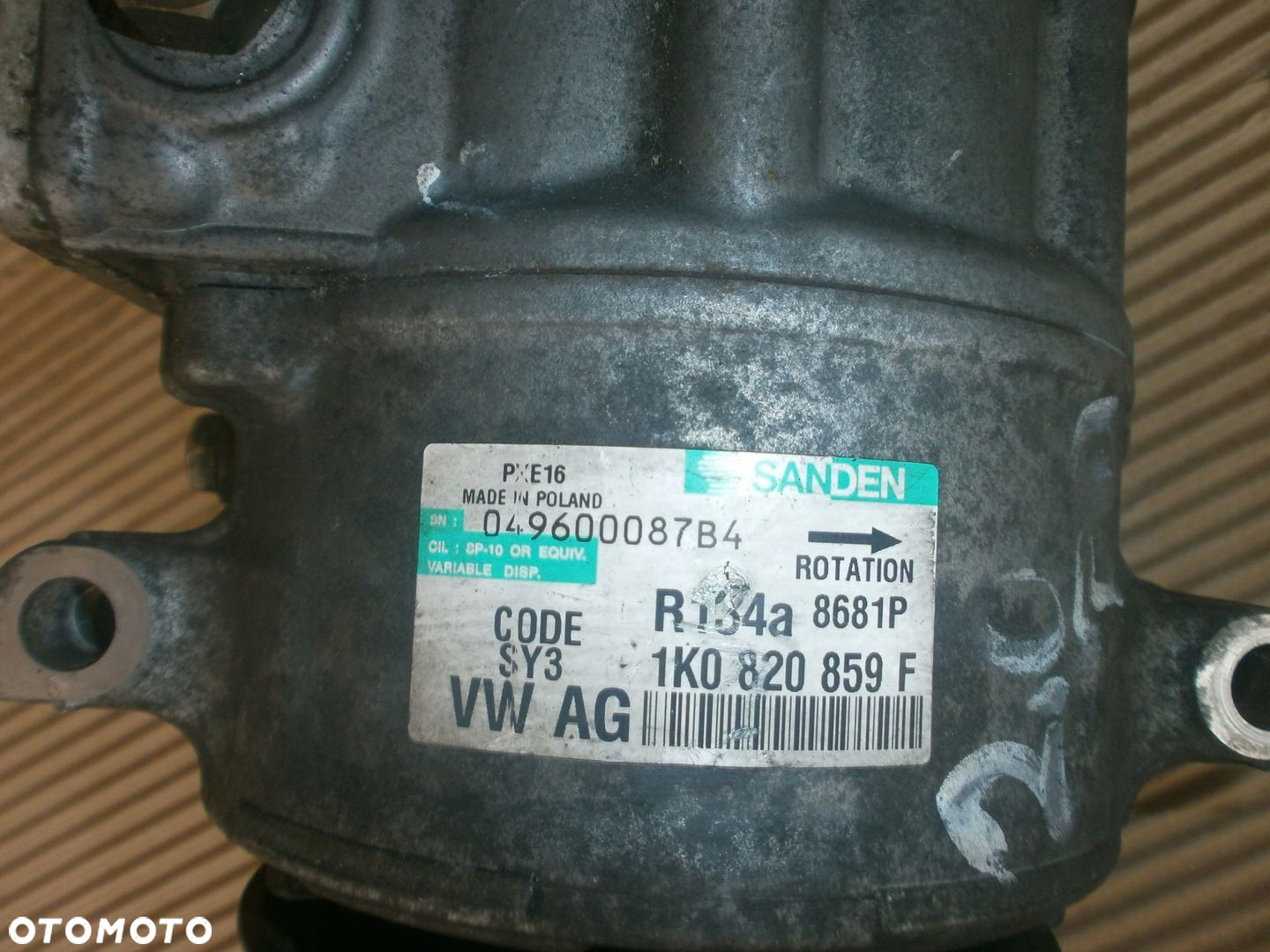 KOMPRESOR SPRĘŻARKA KLIMATYZACJI 1K0820859F VW SKODA SEAT 1.9 2.0TDI ŚLĄSK - 3