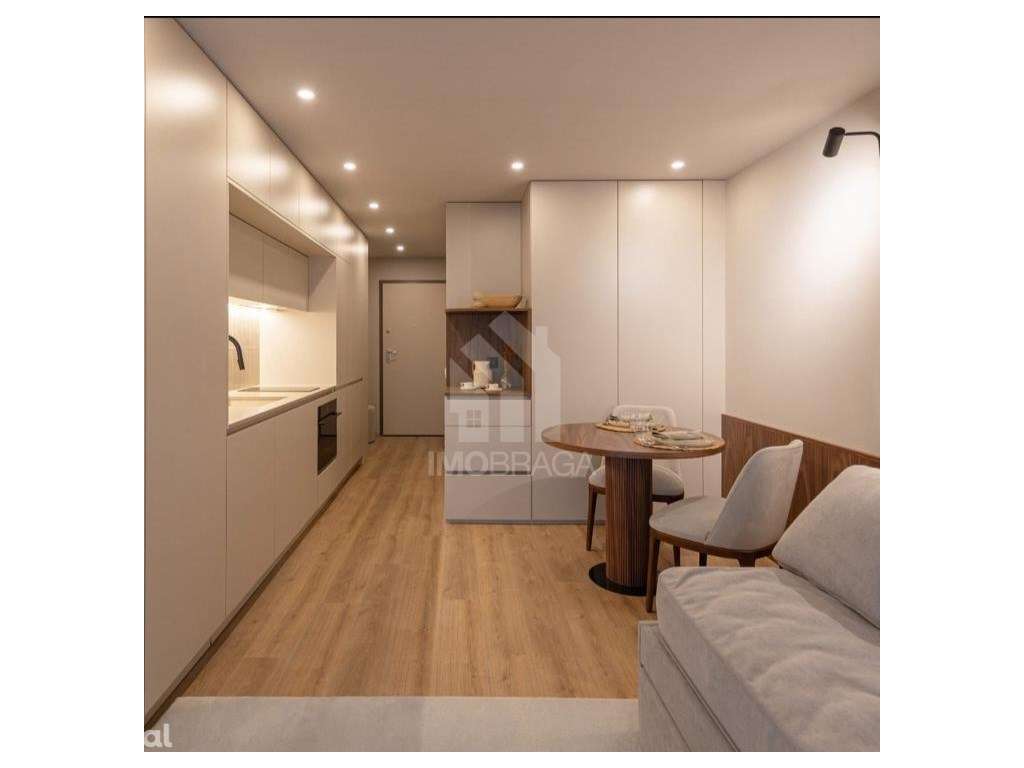 Fantástico Apartamento T0 Novo em São Vítor, Braga - Conclusão 1º S... - Grande imagem: 3/25