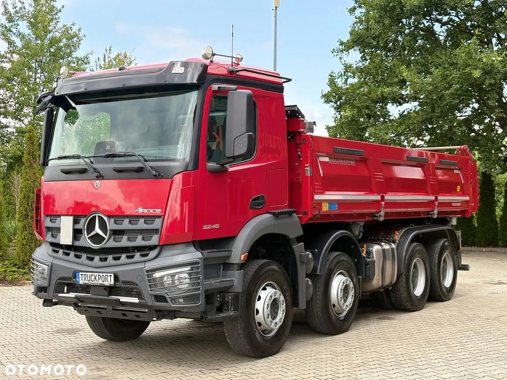 Mercedes-Benz AROCS 3246 8x4 EURO6 WYWROTKA TRÓJSTRONNA Z BORDMATIKIEM - 2