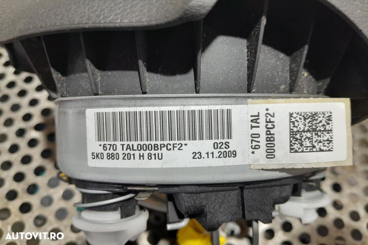 Airbag volan / sofer 5K0880201H 5K0880201H Volkswagen VW Golf 6 [2008 - 2