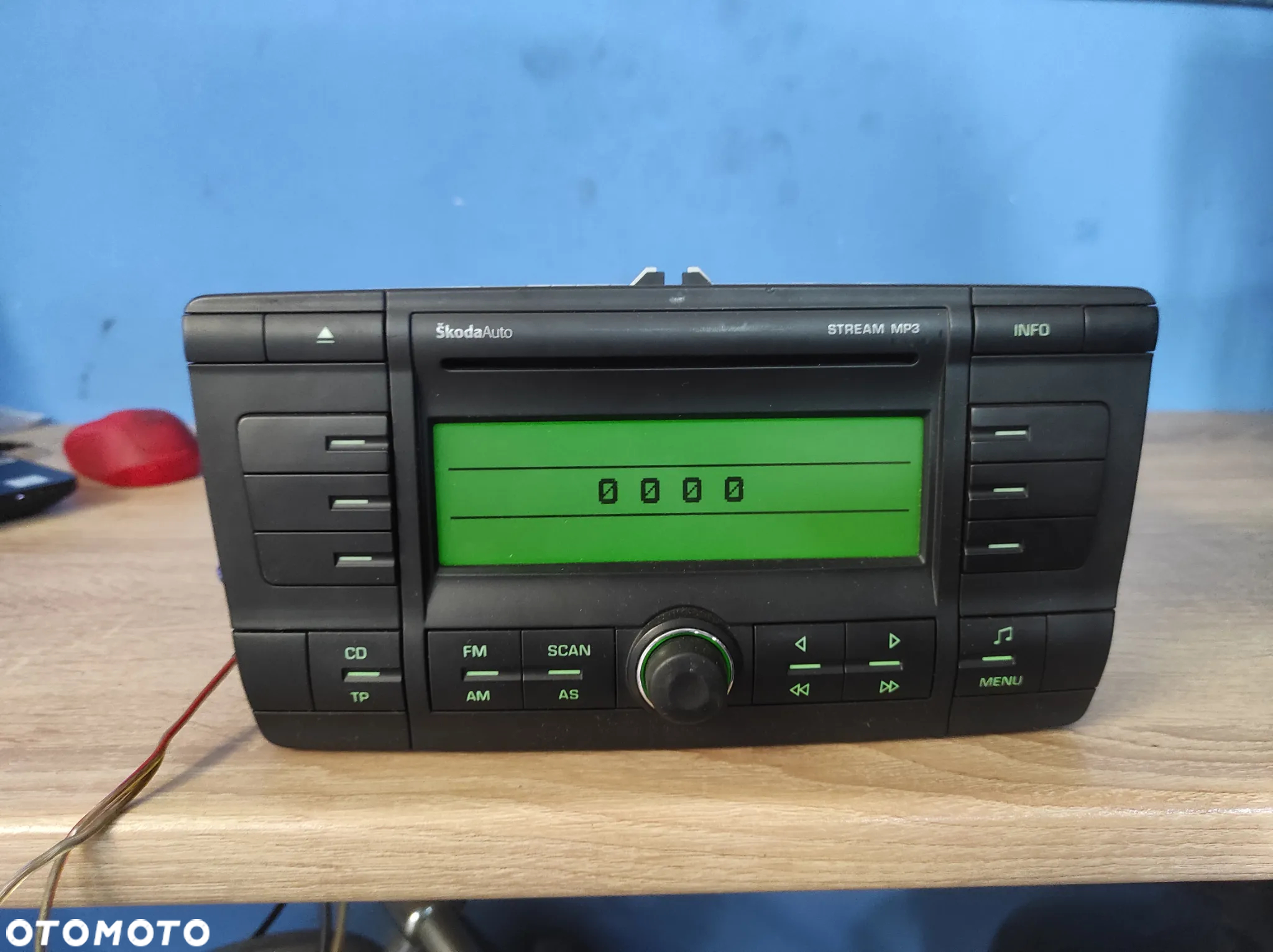 RADIO SKODA OCTAVIA 2 2 DIN SKODA AUTO STREAM 1Z0035161B WYSYŁKA !!! - 2