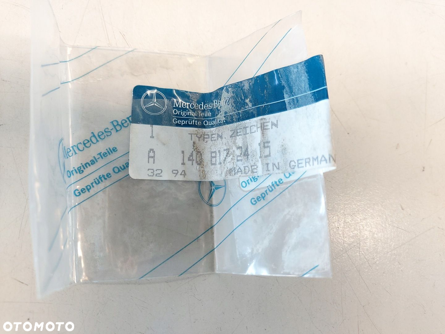 MERCEDES W140 600 SEL NAPIS ZNACZEK LITERKA DESKI A1408172415 - 2