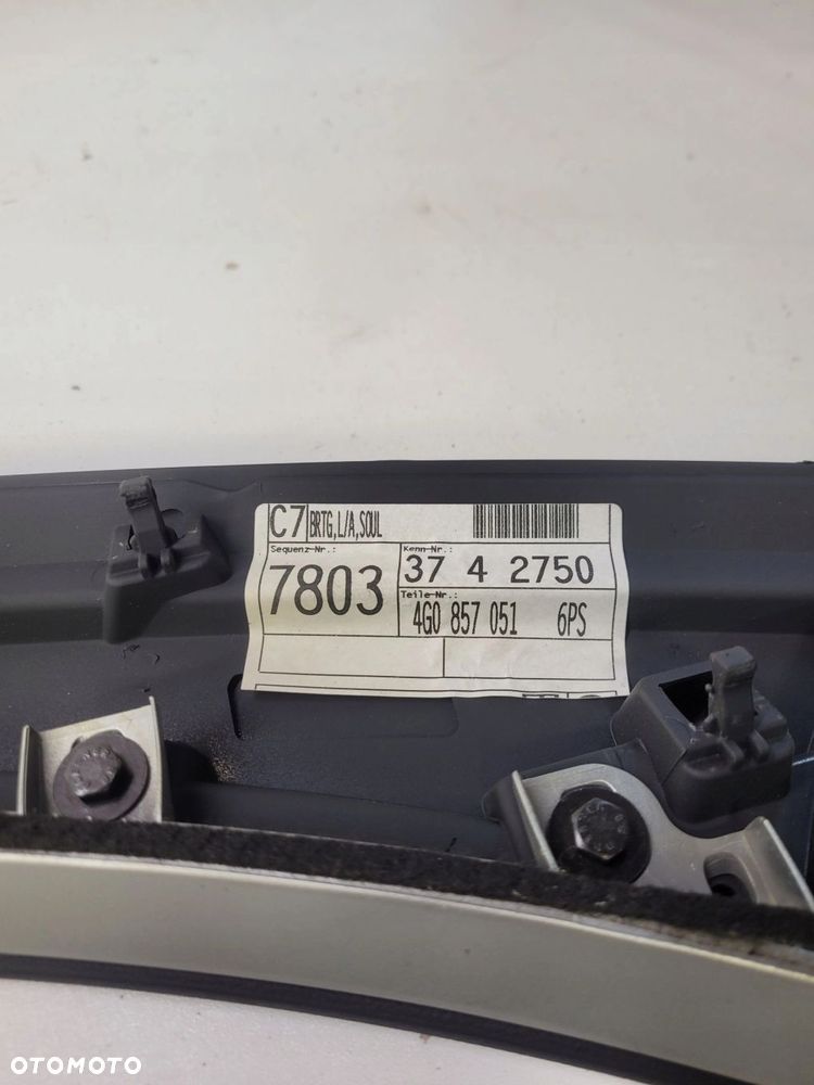 LISTWA GÓRNA KONSOLI DESKI AUDI A6 C7 4G0857051 - 6