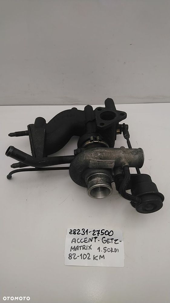 TURBINA 1.5 CRDI 80KM 82KM ACCENT GETZ MATRIX 28231-27500 - 1