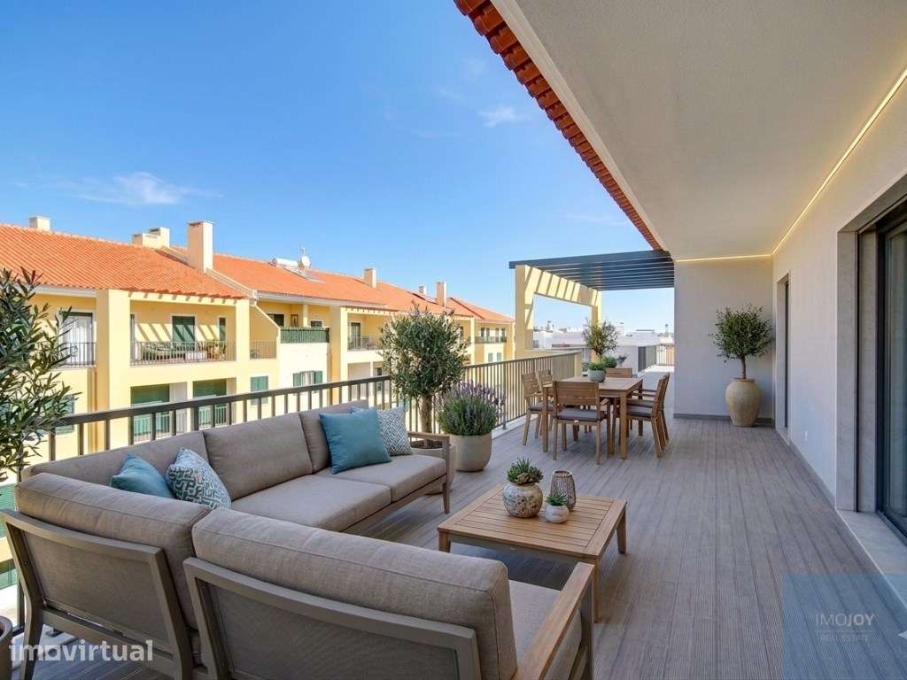 Fantástica Penthouse T3 com Vista Mar e Piscina, na Ericeira - Grande imagem: 2/58