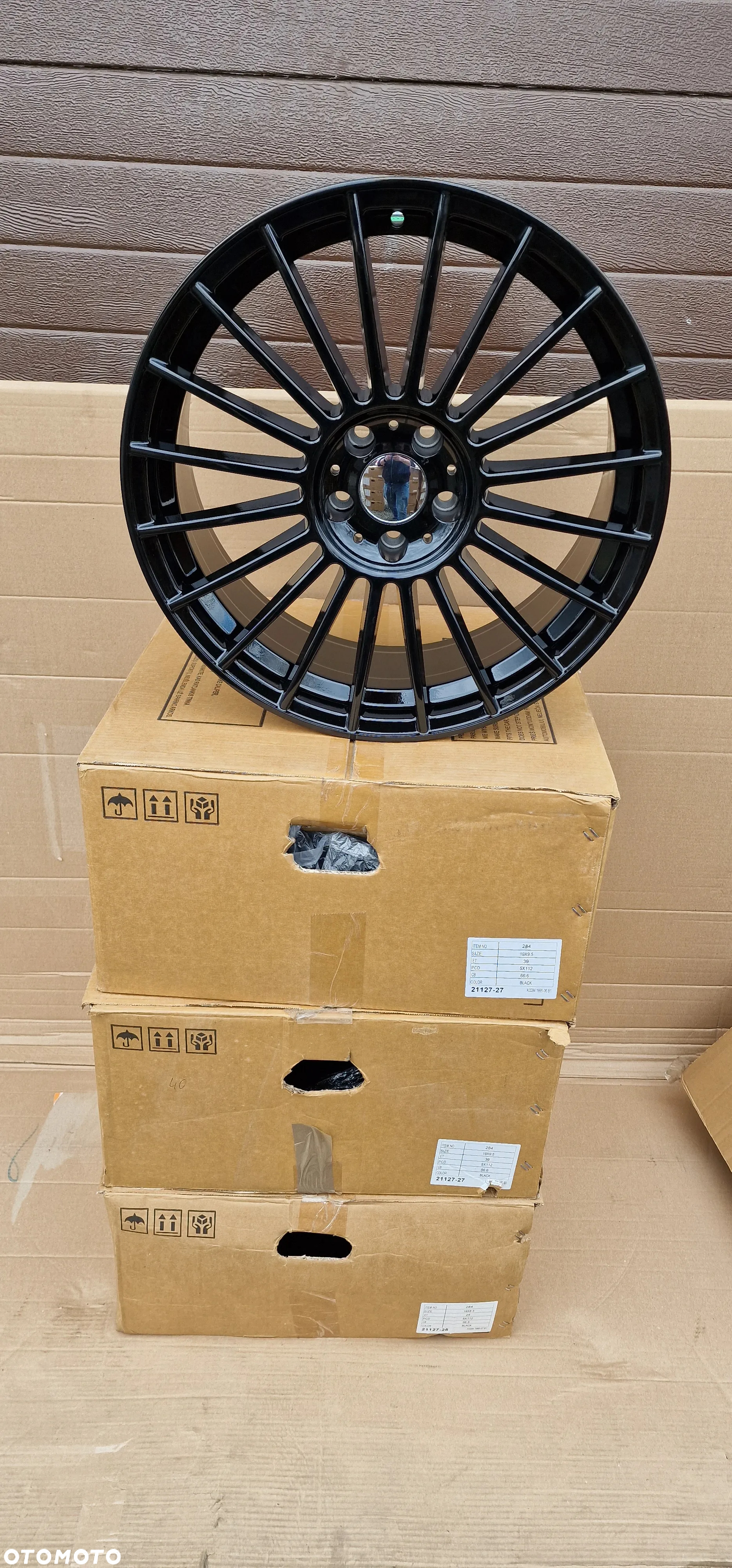 Alufelgi Nowe HAXER 284 19 X 8,5j 9,5j 5x112 ET25 ET39 66,6 Black - 7