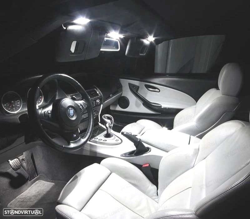 KIT COMPLETO DE 18 LÂMPADAS LED INTERIOR BMW 1 SERIE E88 CONVERTIBLE CABRIOLET 118I 120D 120I 123D - 1