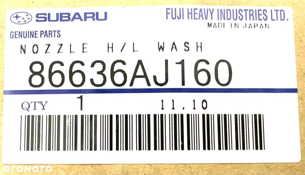 SUBARU OUTBACK 2009 - 2013 SPRYSKIWACZ REFLEKTORA LEWY L NOWY ORYGINAŁ OE - 4