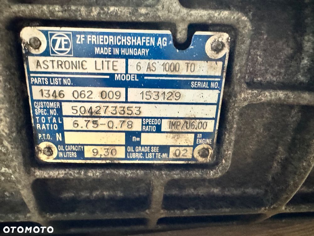 Skrzynia biegów automatyczna 6 AS 1000 TO Iveco Eurocargo - 3