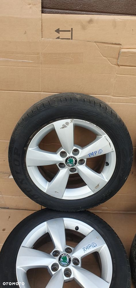 Alufelgi alusy z oponami 5x100 185/60 R15 Skoda Rapid 5JA601025 - 9