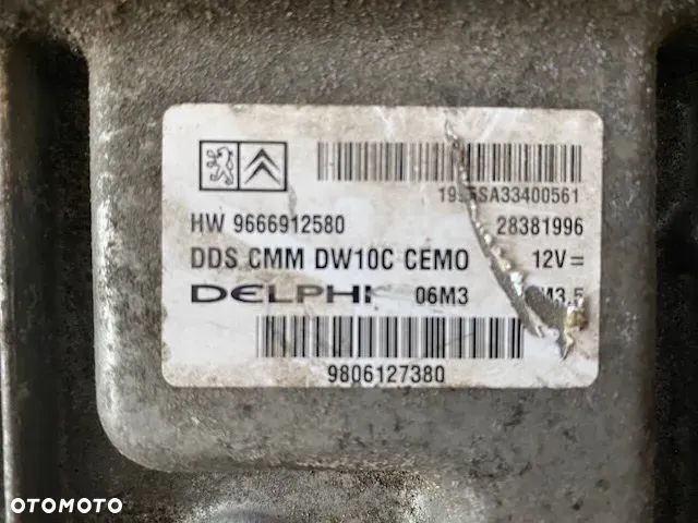 STEROWNIK KOMPUTER SILNIKA PEUGEOT 508 EXPERT CITROEN 2.0 HDI 9666912580 - 2