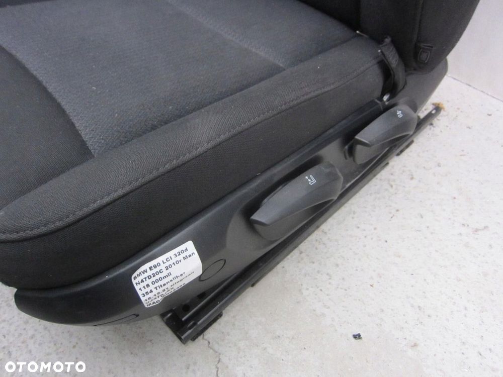 BMW 3 E90 2005-2011 FOTELE KANAPA BOCZKI SZARE MATERIAŁ TAPICERKA KOMPLET - 5