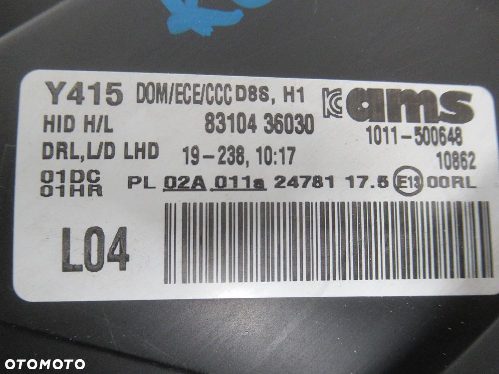 LAMPA PRZEDNIA PRZÓD SSANGYONG REXTON II 2 XENON 2017-2020 - 22