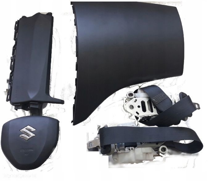 SUZUKI SWIFT MK7 KOMPLET PODUSZKI PASY - 1