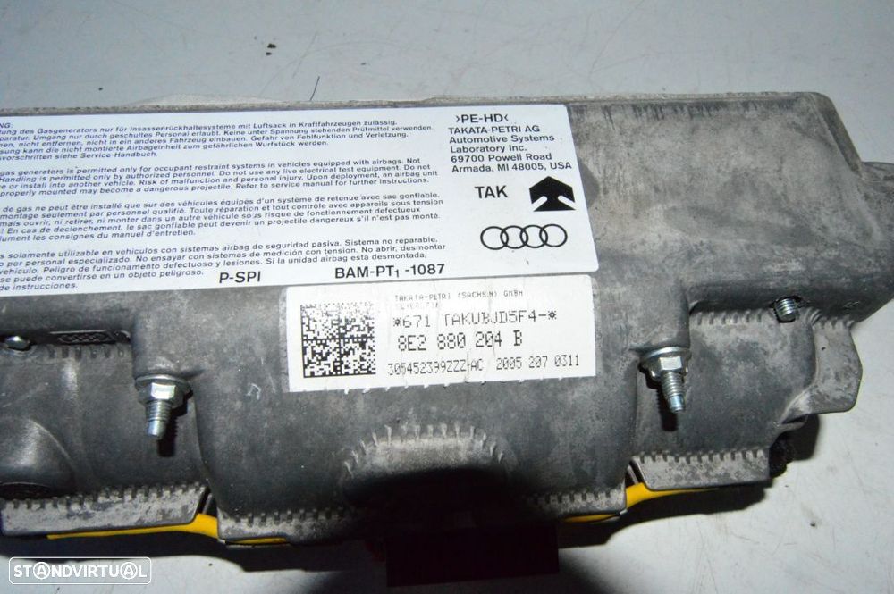 AIRBAG PASSAGEIRO PENDURA AUDI A4 B7 8E2880204B 8E2880204 S4 B7 A4 B8 A6 C8 A7 4K - 3