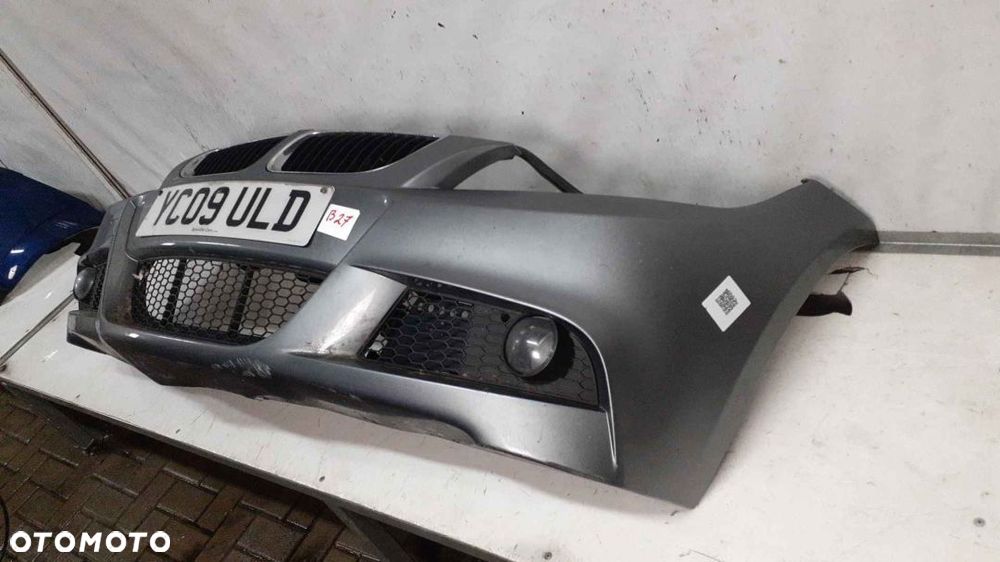 * ZDERZAK PRZÓD PRZEDNI BMW E90 E91 LIFT FL SZARY M PAKIET ///M HALOGENY - 4