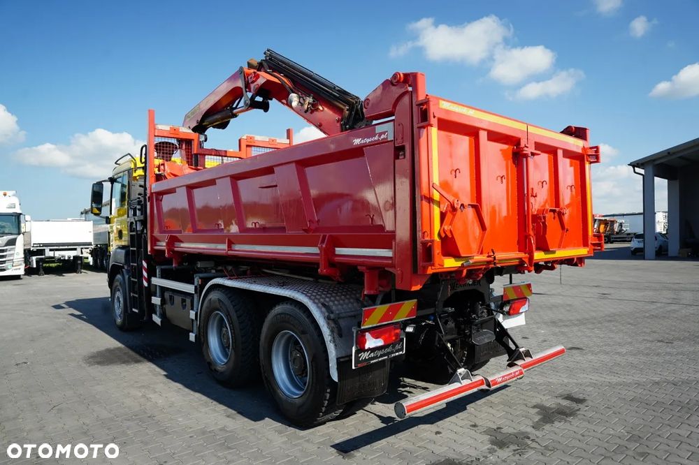 MAN TGS 26.420 / 6x4 / WYWROTKA 2 STRONNA / HYDROBURTA / BORDMATIC + HDS PALFINGER 18002 / ROTATOR / PILOT / EURO 6 - 13