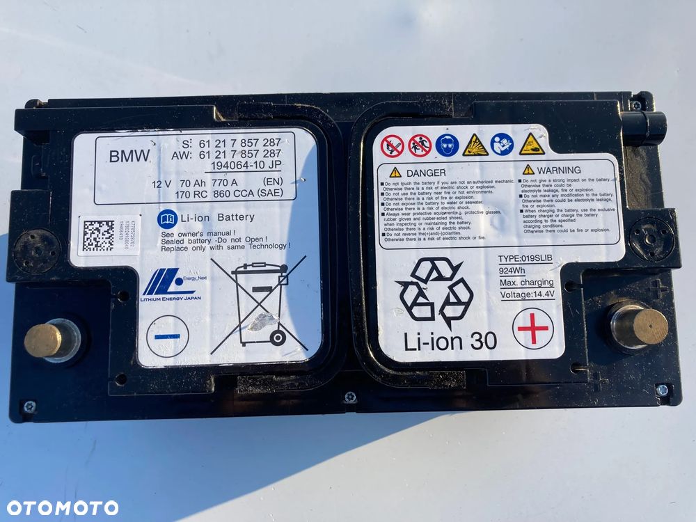 AKUMULATOR Akumulator BMW M3 M4 F80 F82 F83 F90 li-ion 70AH 770A - 3