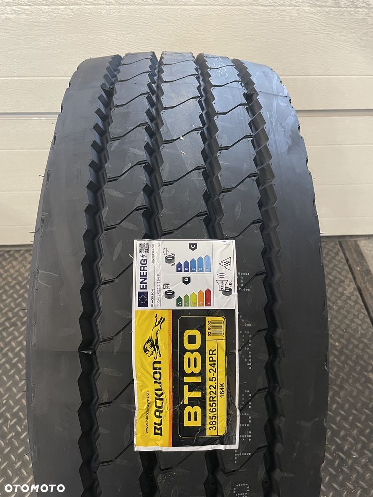 1220netto MOCNA opona 385/65 R22.5 BLACK LION Naczepa 385 65 Szeroka - 1