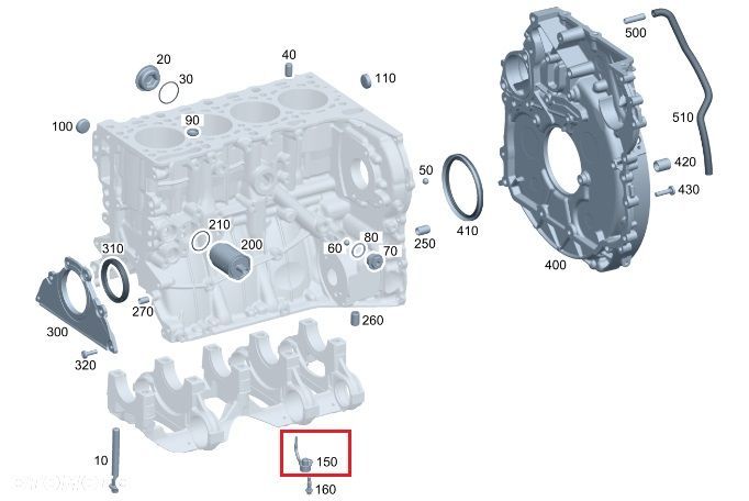 MERCEDES DIESEL OM651 Dysza rozpylajaca oleju ORYGINAL - 2