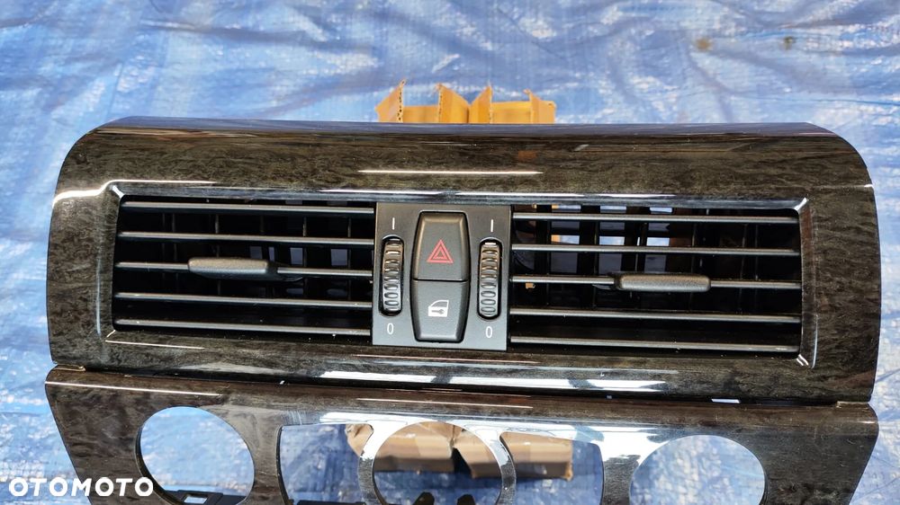 DEKORY DREWNO LISTWY OZDOBNE BOCZKÓW DRZWI RAMKA BIEGÓW PANEL KONSOLI DESKI KRATKA NAWIEWU POPIELNICZKA LISTWA SCHOWKA KOMPLET BMW E63 E64 LCI LIFT ANGLIK UK - 2