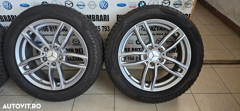 Jante Vw Seat Skoda Audi Q3 Tiguan T-Roc Golf Passat Kamiq Karoq Golf Leon R17 5X112 205/55R17 M+S Pirelli - 5