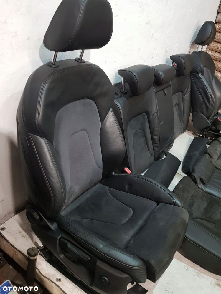 fotele kanapa komplet audi a4 b8 07- alcantara elektyczne eur - 5