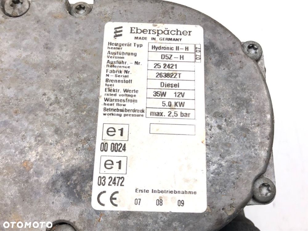 WEBASTO  TOYOTA AURIS (_E15_) 2006 - 2012 2.0 D-4D (ADE150_) 93 kW [126 KM] olej napędowy 2006 - - 5