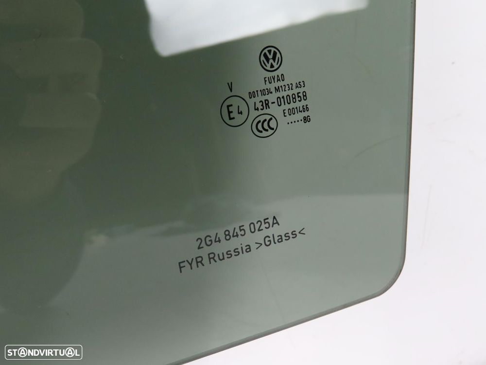 Vidro da porta Escurecido Esquerdo/Trás Usado / Original VW Polo VI (AW1, BZ1) 2... - 2