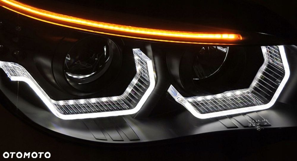 Reflektor Lampa kpl Ringi Angel Eyes Led 3D Neon Tuning Bmw 5 e60 e61 03-07 - 4