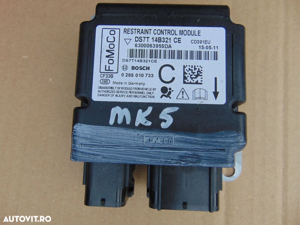 Plansa bord Ford Mondeo Mk5 an 2014-2022 airbag sofer pasager genunchi centuri fata stanga dreapta modul airbag-uri - 8