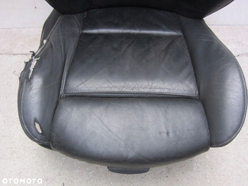 BMW X5 E53 2000-2005 FOTEL PASAŻERA PRAWY SKÓRZANY CZARNO-SZARY - 2