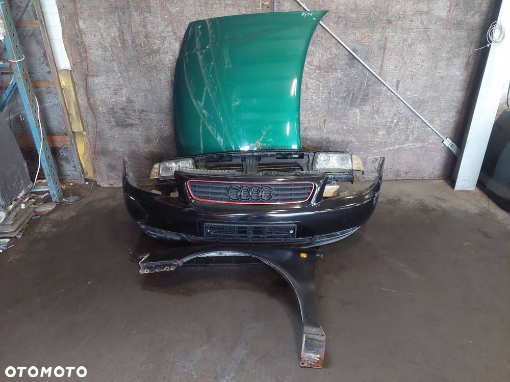 KOMPLETNY PRZÓD MASKA ZDERZAK BŁOTNIK LAMPY PAS PRZEDNI AUDI A3 8L LZ6L - 1