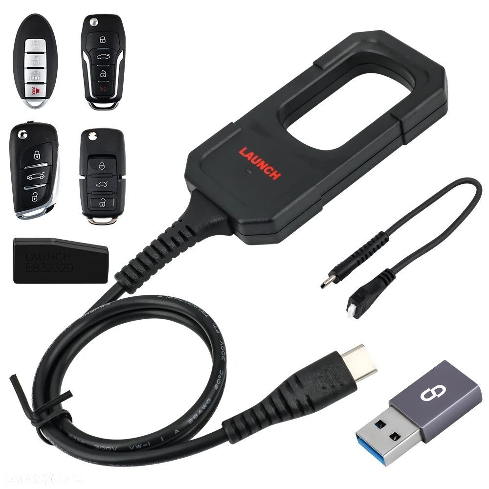 Launch X431 KEY PROGRAMMER Programator Kluczy + 4 klucze IMMO Transponder - 1