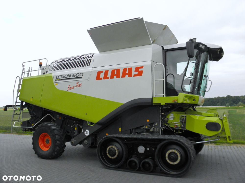 Claas Lexion 600 Terra Trac 2008 Rok, Najbogatsza Wersja, heder V1050, Nie Malowany, Stan Idealny - 4