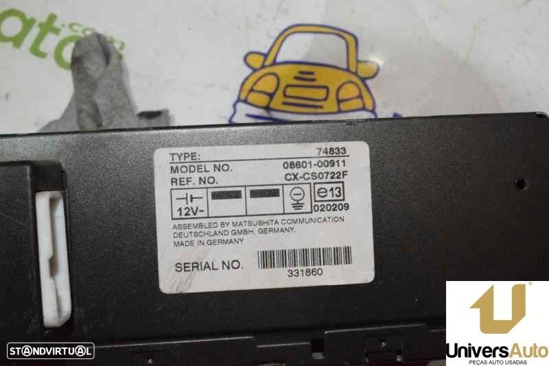 SISTEMA AUDIO / RADIO CD TOYOTA RAV 4 II 2002 -0860100911 - 4